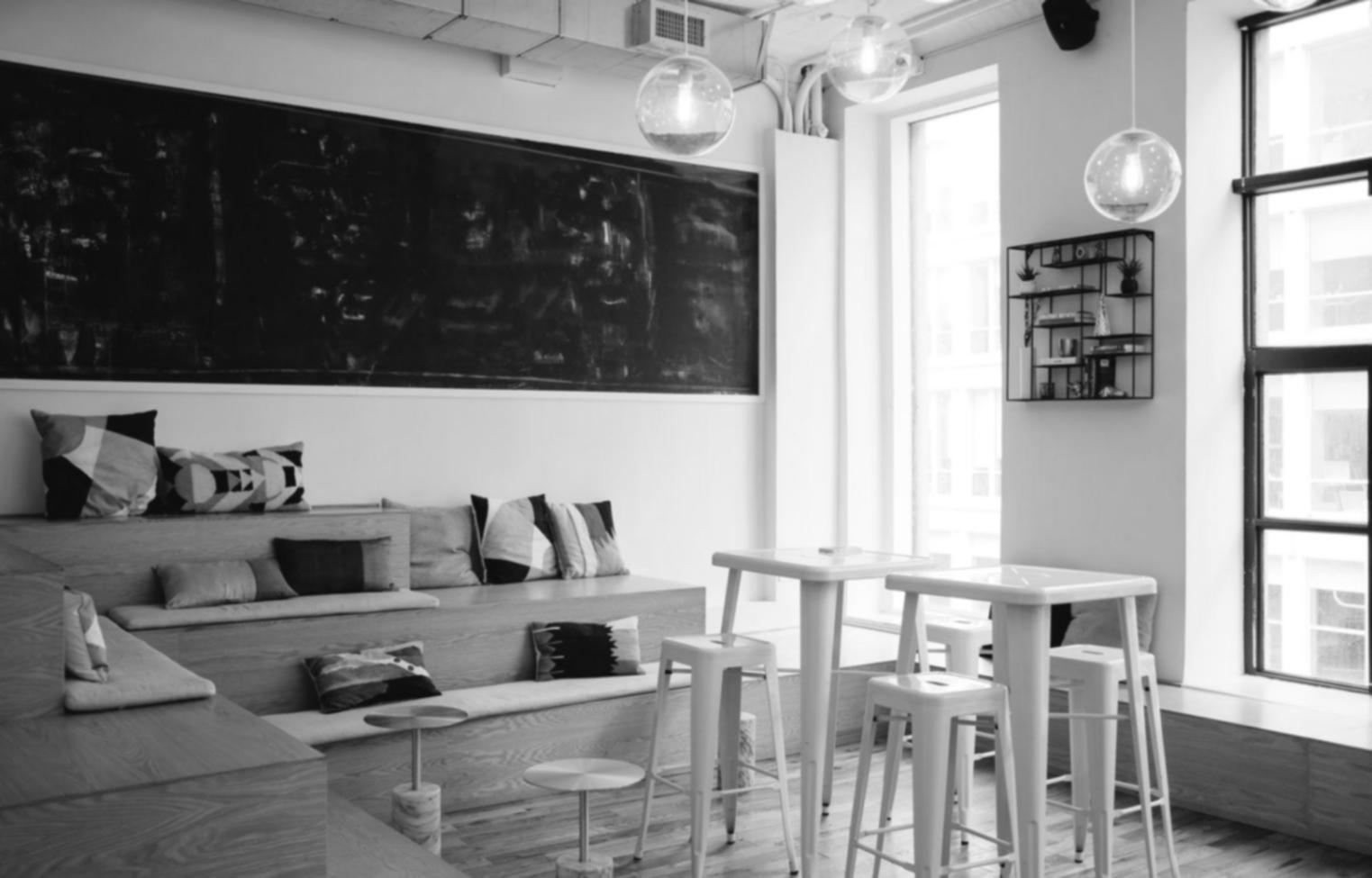 Modern office environment showcasing professional development and growth